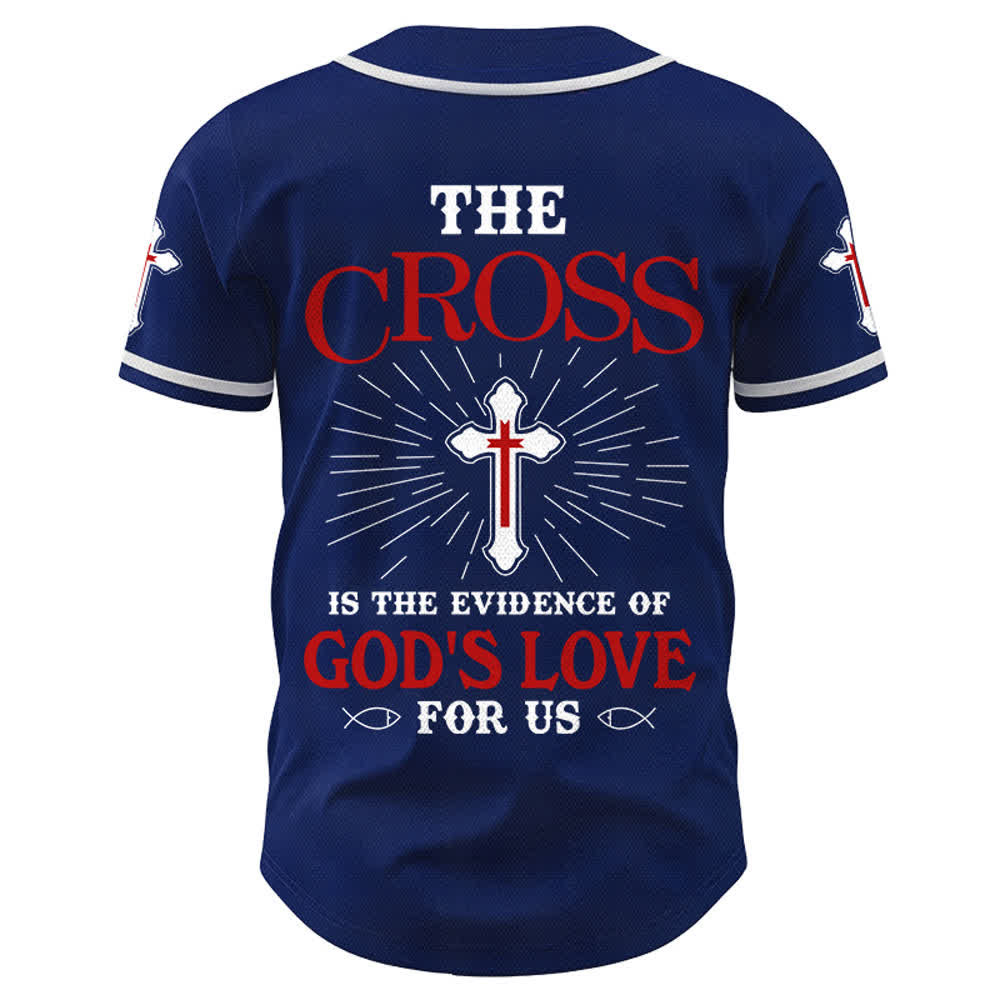 Christianartworkshop Das Kreuz ist der Beweis für Gottes Liebe Unisex-Baseballtrikot - image 44