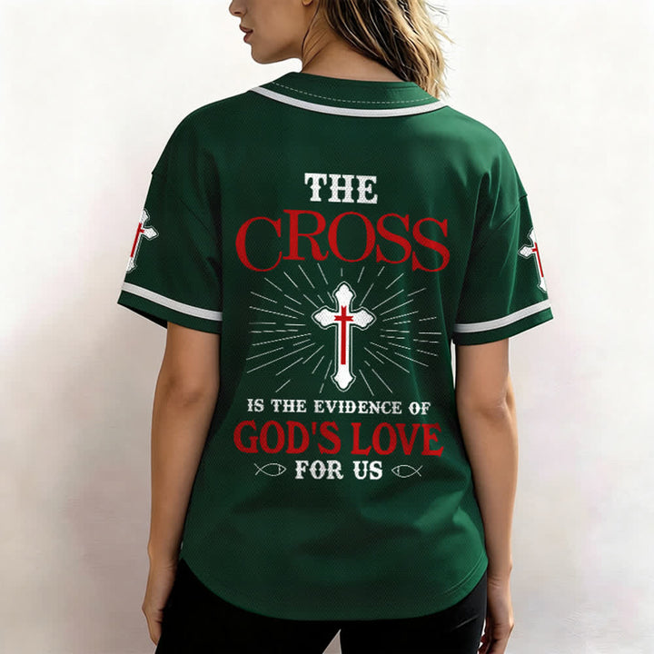 Christianartworkshop Das Kreuz ist der Beweis für Gottes Liebe Unisex-Baseballtrikot - image 55