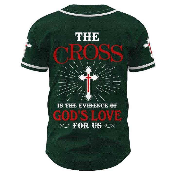 Christianartworkshop Das Kreuz ist der Beweis für Gottes Liebe Unisex-Baseballtrikot - image 51