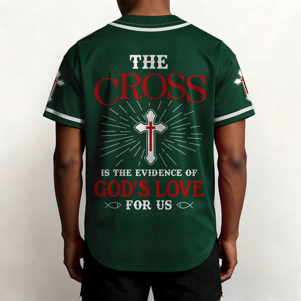Christianartworkshop Das Kreuz ist der Beweis für Gottes Liebe Unisex-Baseballtrikot - image 53