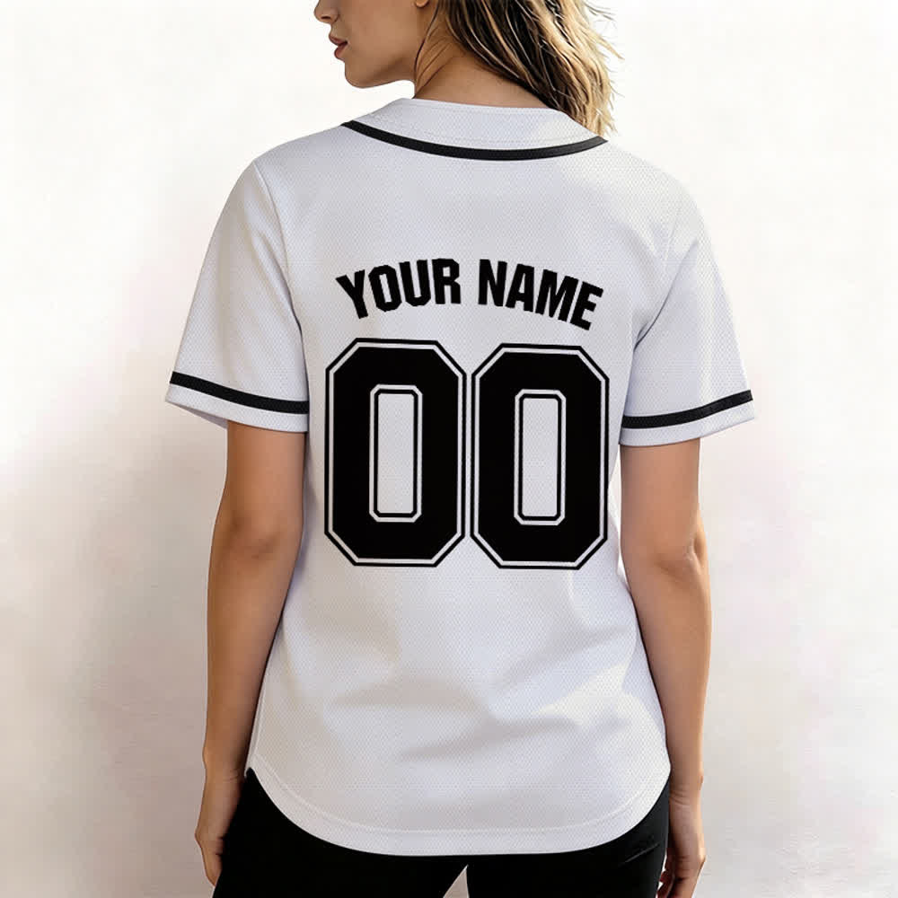 Christianartworkshop Glaube statt Angst Benutzerdefiniertes Unisex-Baseballtrikot mit Namen und Nummer - image 23