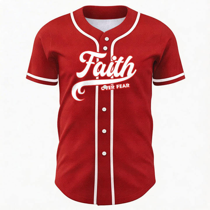 Christianartworkshop Glaube statt Angst Benutzerdefiniertes Unisex-Baseballtrikot mit Namen und Nummer - image 26