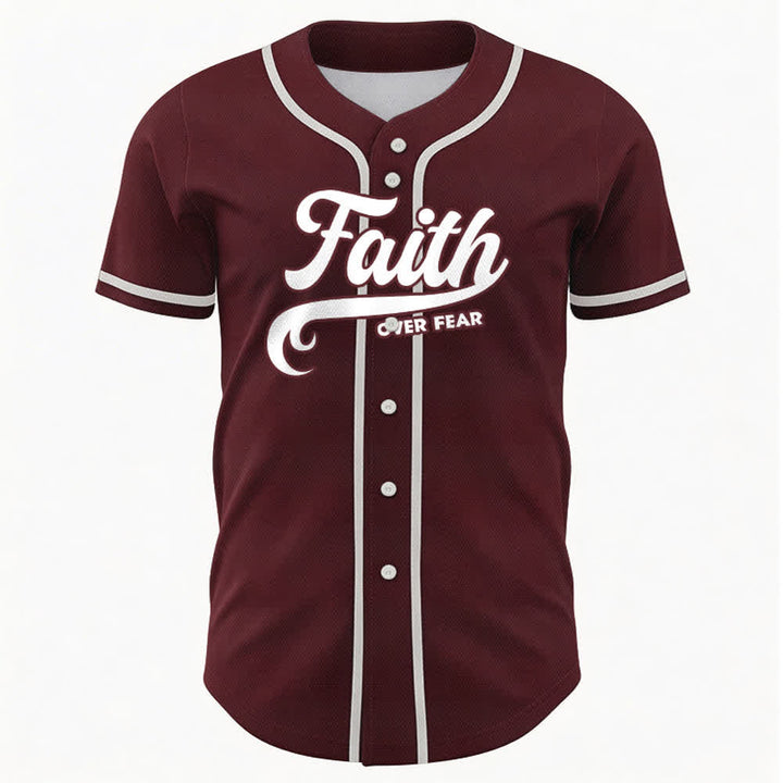 Christianartworkshop Glaube statt Angst Benutzerdefiniertes Unisex-Baseballtrikot mit Namen und Nummer - image 34