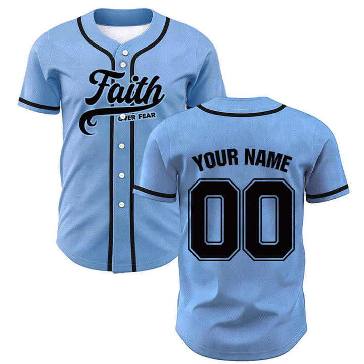 Christianartworkshop Glaube statt Angst Benutzerdefiniertes Unisex-Baseballtrikot mit Namen und Nummer - image 41