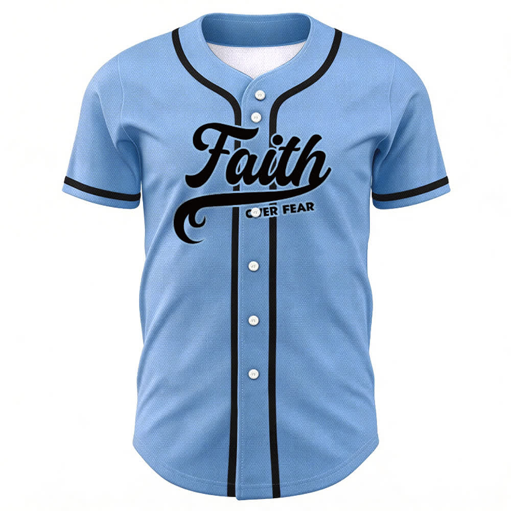 Christianartworkshop Glaube statt Angst Benutzerdefiniertes Unisex-Baseballtrikot mit Namen und Nummer - image 42