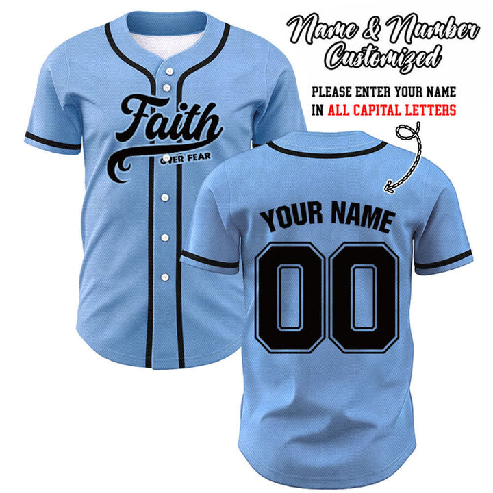 Christianartworkshop Glaube statt Angst Benutzerdefiniertes Unisex-Baseballtrikot mit Namen und Nummer - Blau - 5XL - Name & Nummer angepasst - image 40