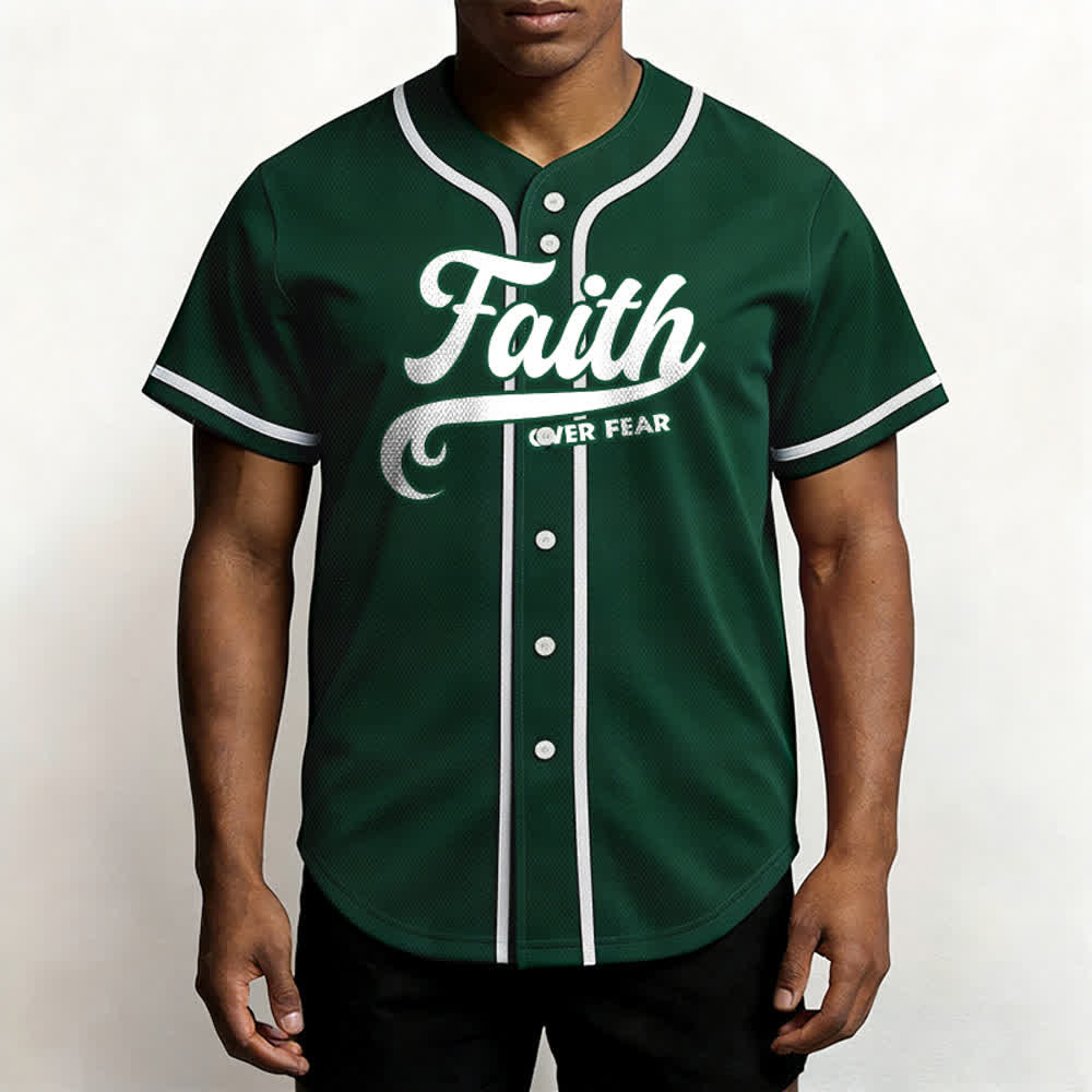 Christianartworkshop Glaube statt Angst Benutzerdefiniertes Unisex-Baseballtrikot mit Namen und Nummer - image 54