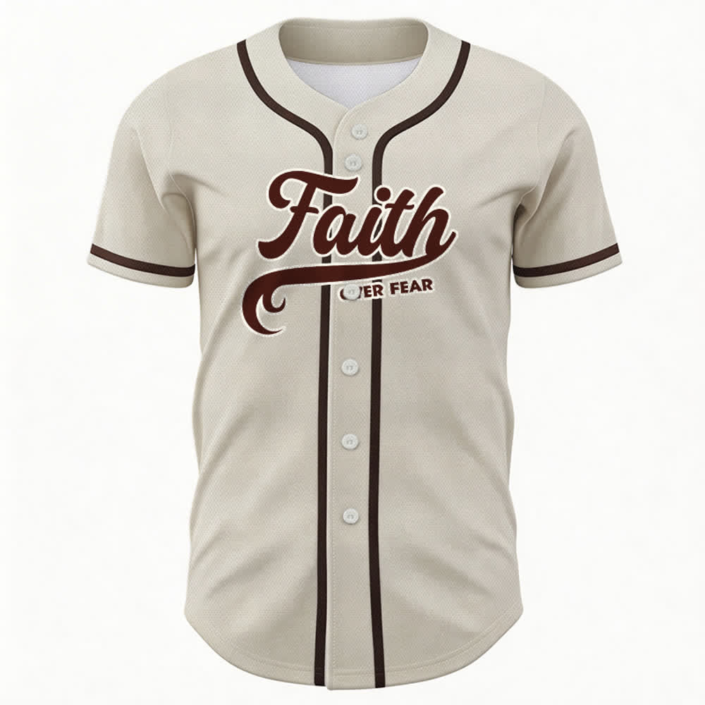 Christianartworkshop Glaube statt Angst Benutzerdefiniertes Unisex-Baseballtrikot mit Namen und Nummer - image 58