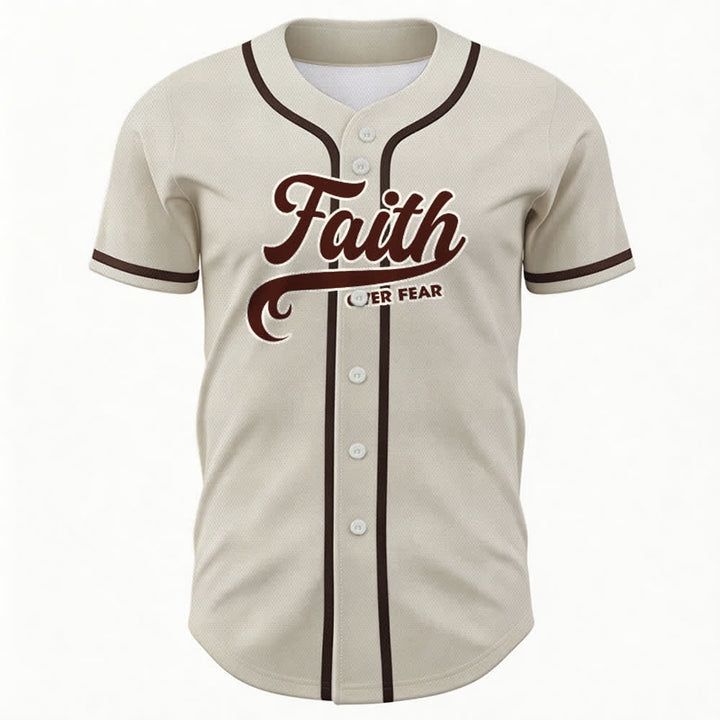 Christianartworkshop Glaube statt Angst Benutzerdefiniertes Unisex-Baseballtrikot mit Namen und Nummer - image 58