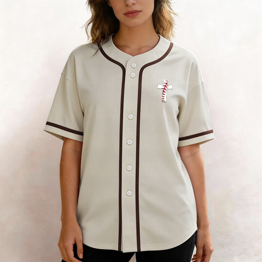 Christianartworkshop Philipper 4:13 Ich kann alles tun Unisex Baseballtrikot - image 4