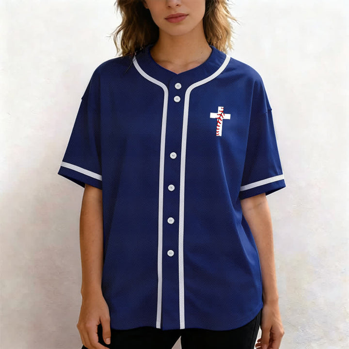 Christianartworkshop Philipper 4:13 Ich kann alles tun Unisex Baseballtrikot - image 46