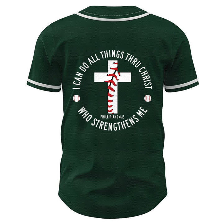 Christianartworkshop Philipper 4:13 Ich kann alles tun Unisex Baseballtrikot - image 50