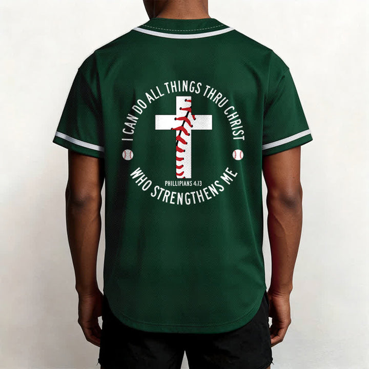 Christianartworkshop Philipper 4:13 Ich kann alles tun Unisex Baseballtrikot - image 54