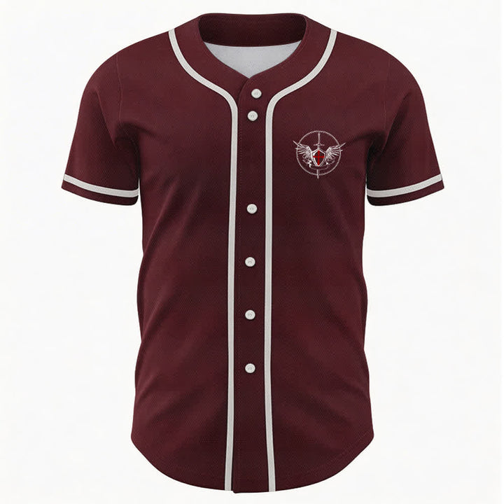 Christianartworkshop St. Michael Archangel Defend Us Unisex Baseball Jersey - image 23