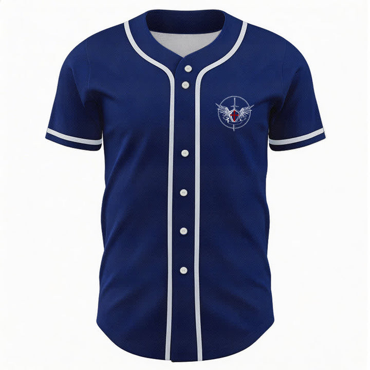 Christianartworkshop St. Michael Archangel Defend Us Unisex Baseball Jersey - image 37