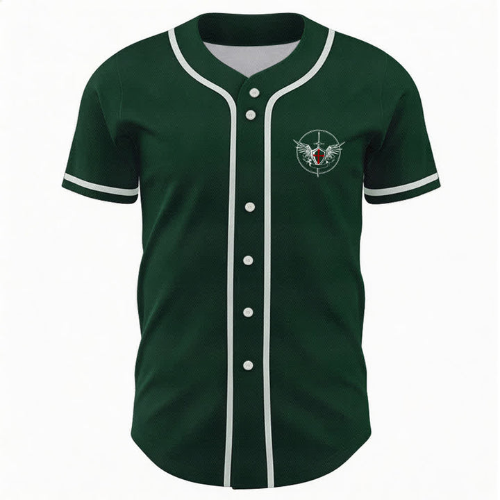 Christianartworkshop St. Michael Archangel Defend Us Unisex Baseball Jersey - image 44
