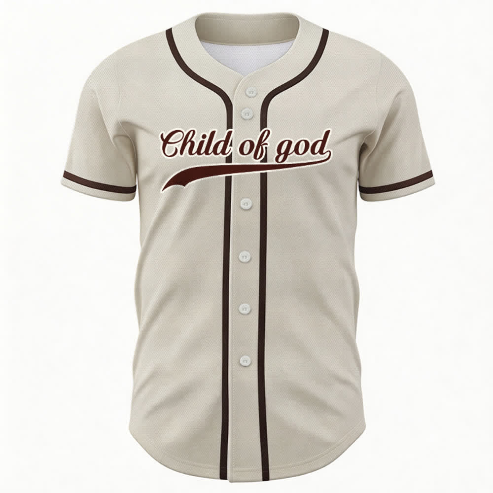 Christianartworkshop Kind Gottes Benutzerdefiniertes Unisex-Baseballtrikot mit Namen und Nummer - image 2