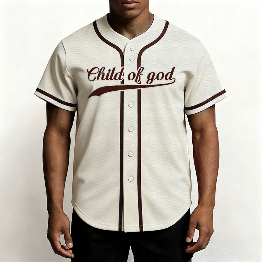 Christianartworkshop Kind Gottes Benutzerdefiniertes Unisex-Baseballtrikot mit Namen und Nummer - image 4