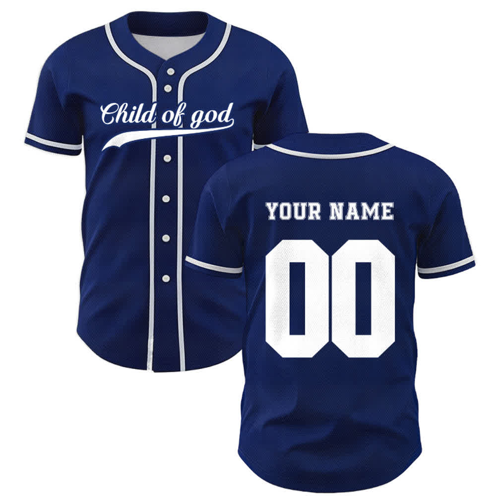 Christianartworkshop Kind Gottes Benutzerdefiniertes Unisex-Baseballtrikot mit Namen und Nummer - image 9