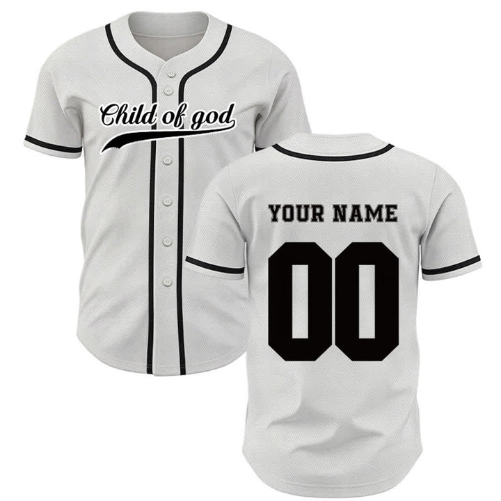 Christianartworkshop Kind Gottes Benutzerdefiniertes Unisex-Baseballtrikot mit Namen und Nummer - image 17
