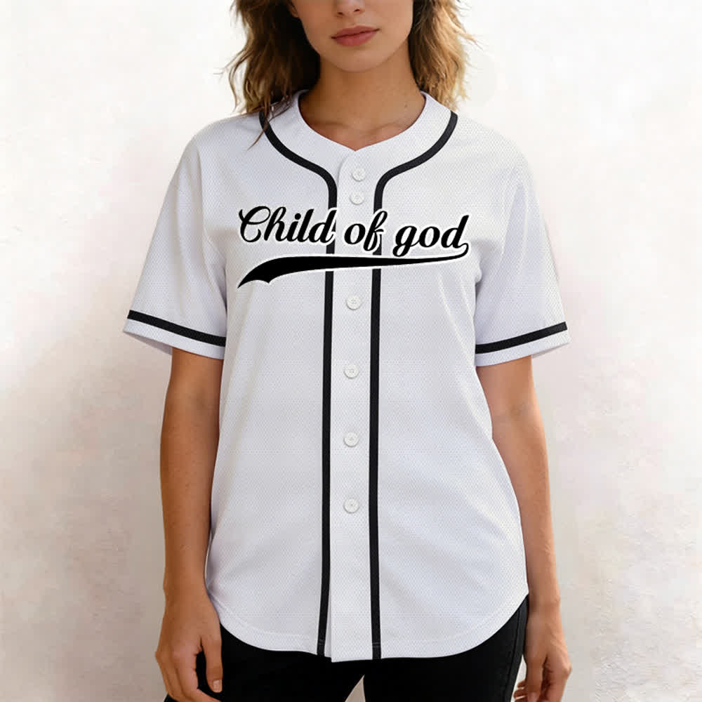 Christianartworkshop Kind Gottes Benutzerdefiniertes Unisex-Baseballtrikot mit Namen und Nummer - image 22