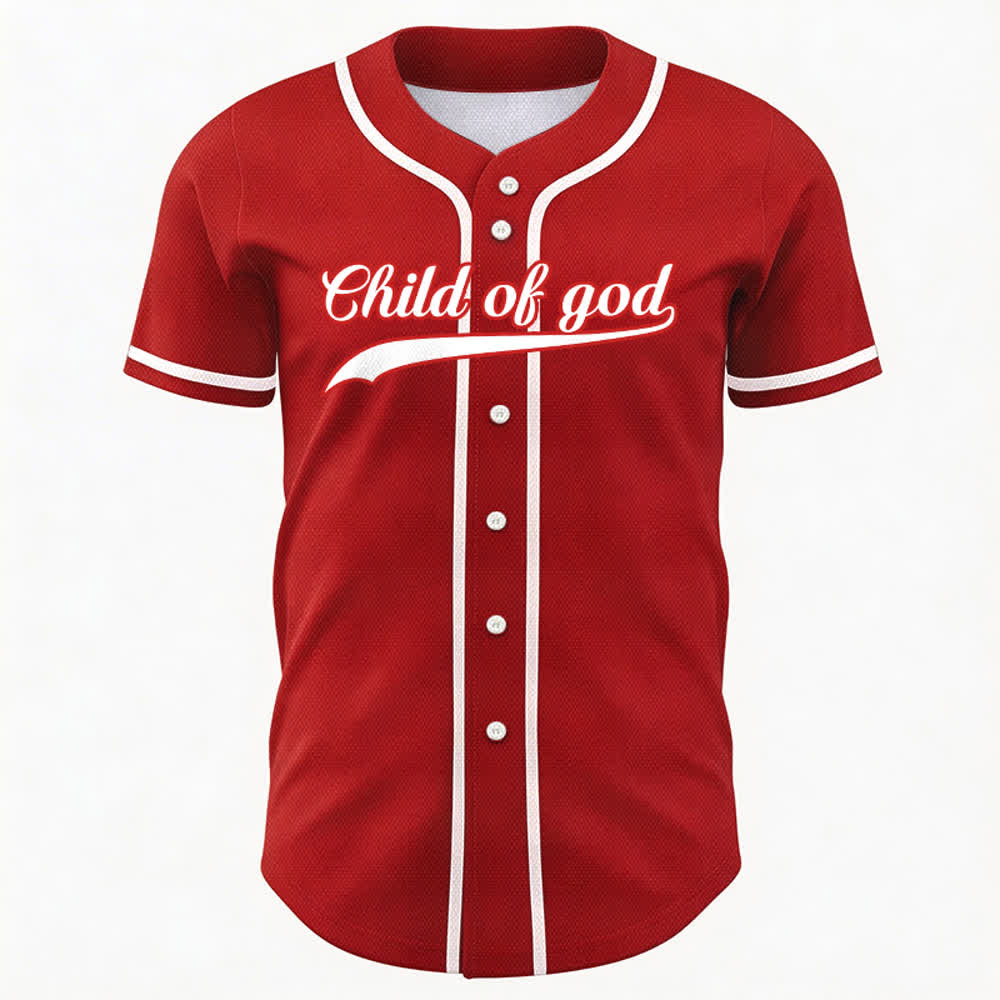 Christianartworkshop Kind Gottes Benutzerdefiniertes Unisex-Baseballtrikot mit Namen und Nummer - image 26