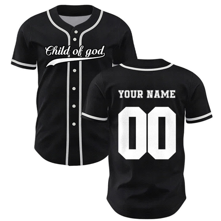 Christianartworkshop Kind Gottes Benutzerdefiniertes Unisex-Baseballtrikot mit Namen und Nummer - image 33