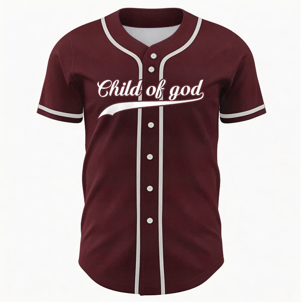 Christianartworkshop Kind Gottes Benutzerdefiniertes Unisex-Baseballtrikot mit Namen und Nummer - image 42