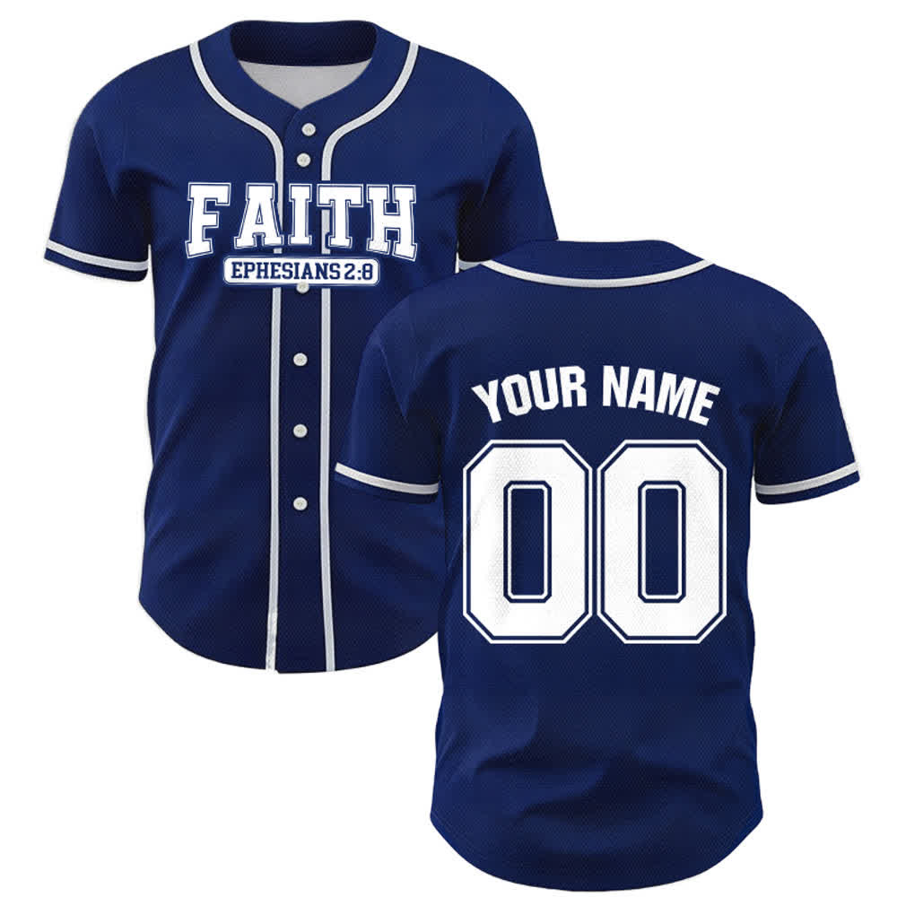 Christianartworkshop Baseballtrikot mit individuellem Namen und Nummer - image 1
