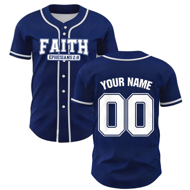 Christianartworkshop Baseballtrikot mit individuellem Namen und Nummer - image 1