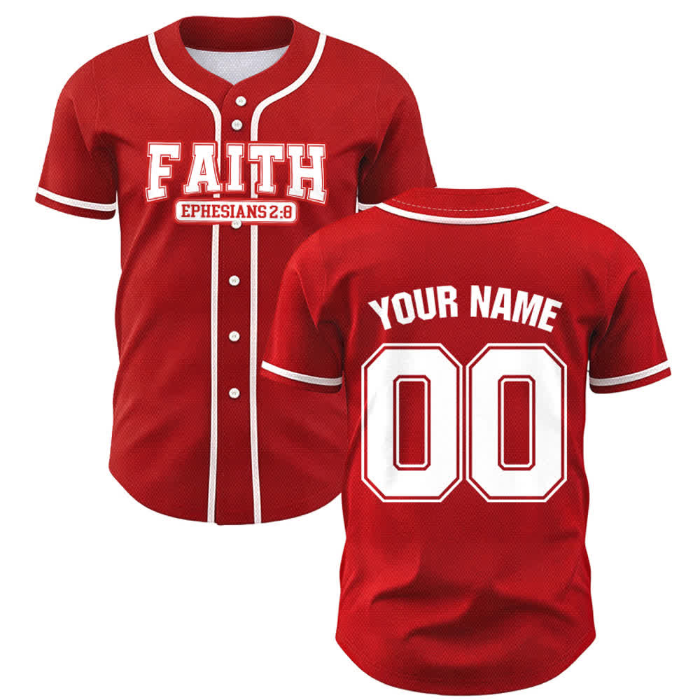 Christianartworkshop Baseballtrikot mit individuellem Namen und Nummer - image 33