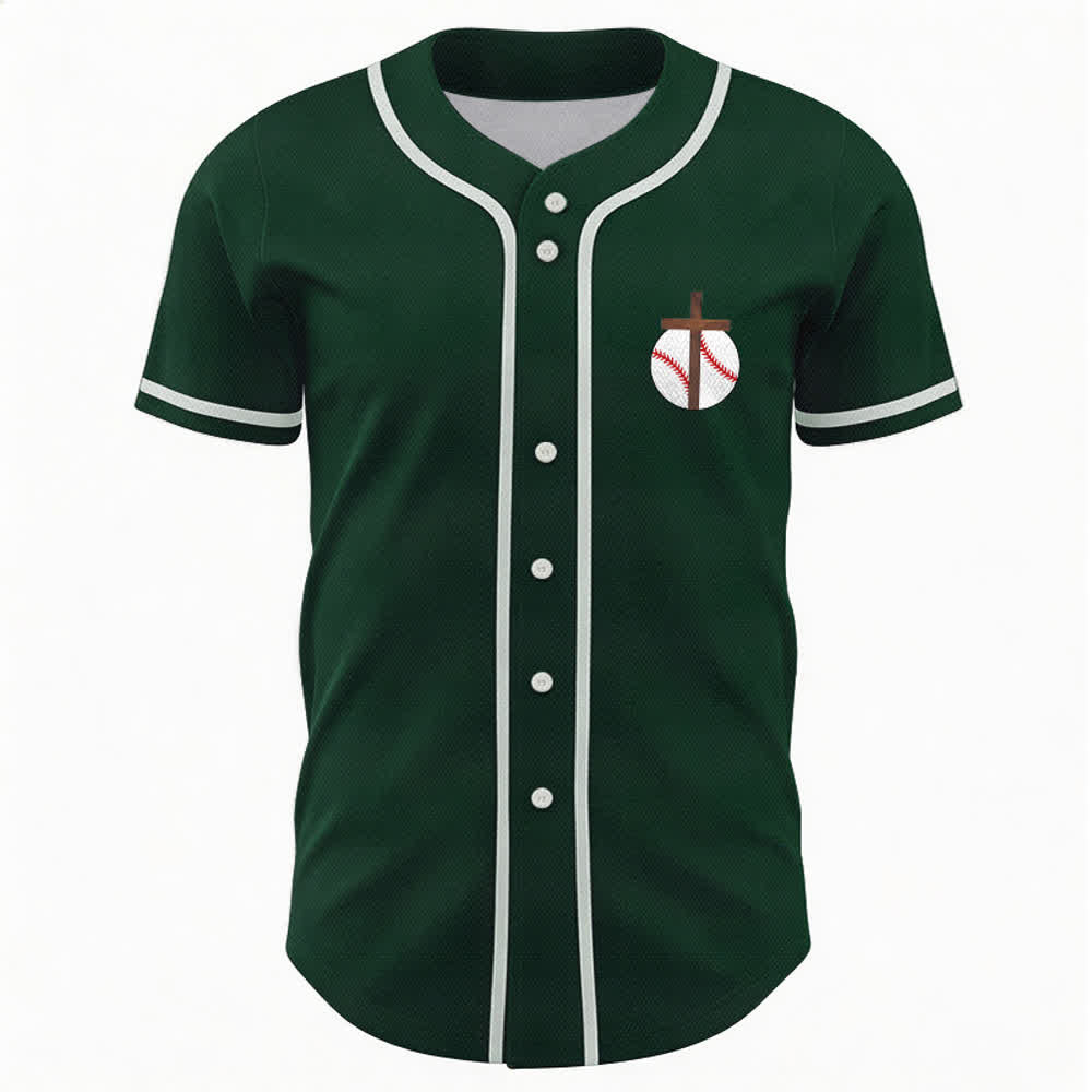 Christianartworkshop Philipper 4,13 Glaube Baseball-Trikot: Baseball-Kreuz-Motto Stärke Hingabe Sportshirt - image 51