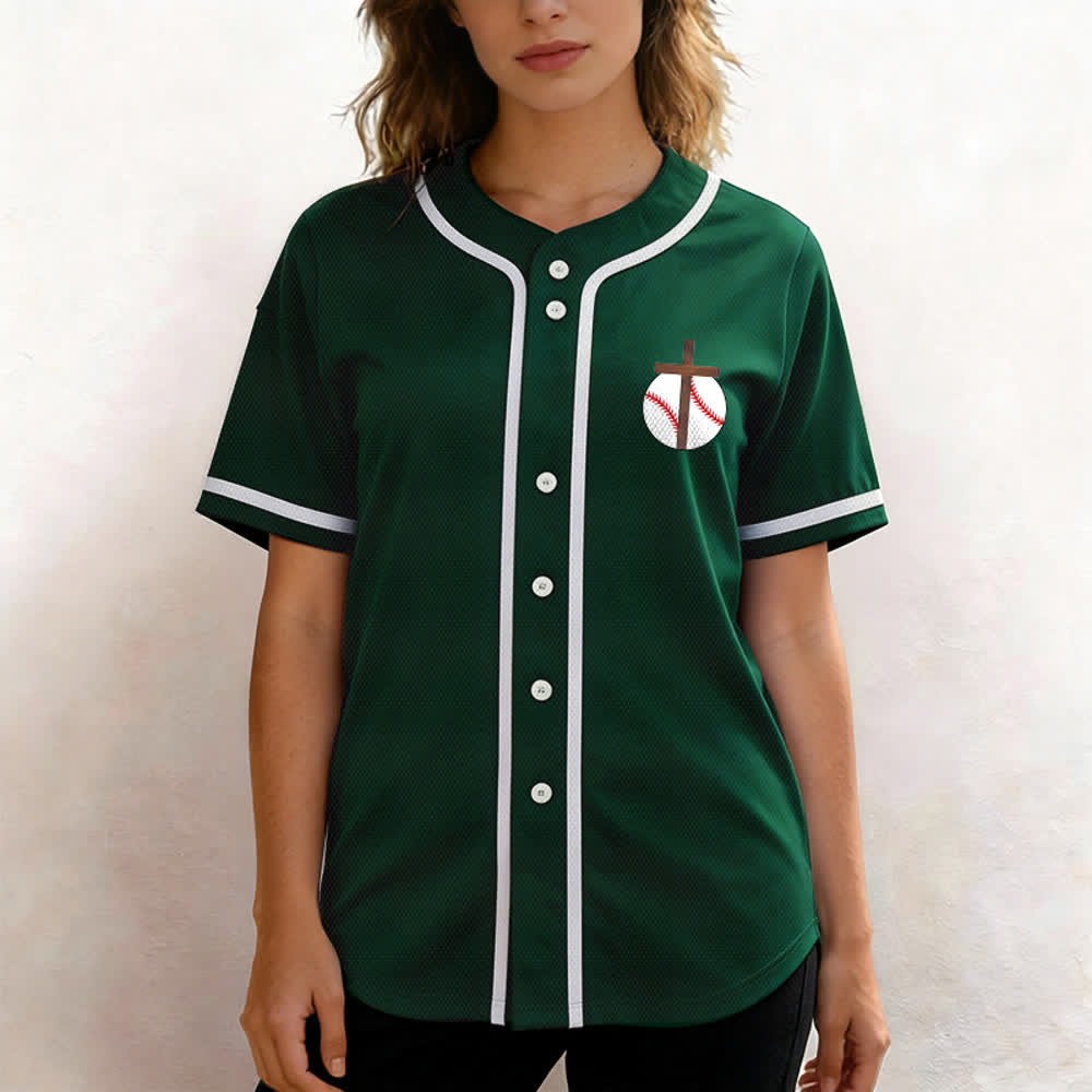 Christianartworkshop Philipper 4,13 Glaube Baseball-Trikot: Baseball-Kreuz-Motto Stärke Hingabe Sportshirt - image 53