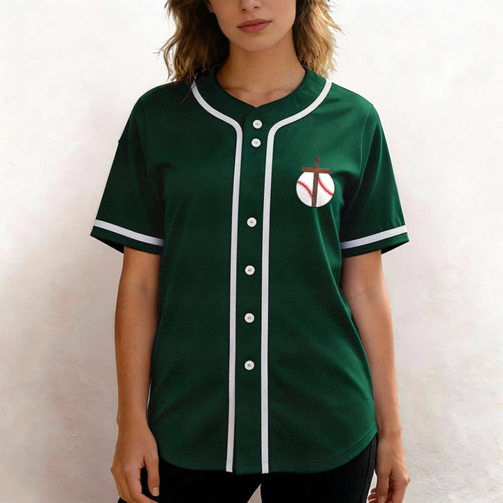 Christianartworkshop Philipper 4,13 Glaube Baseball-Trikot: Baseball-Kreuz-Motto Stärke Hingabe Sportshirt - image 53
