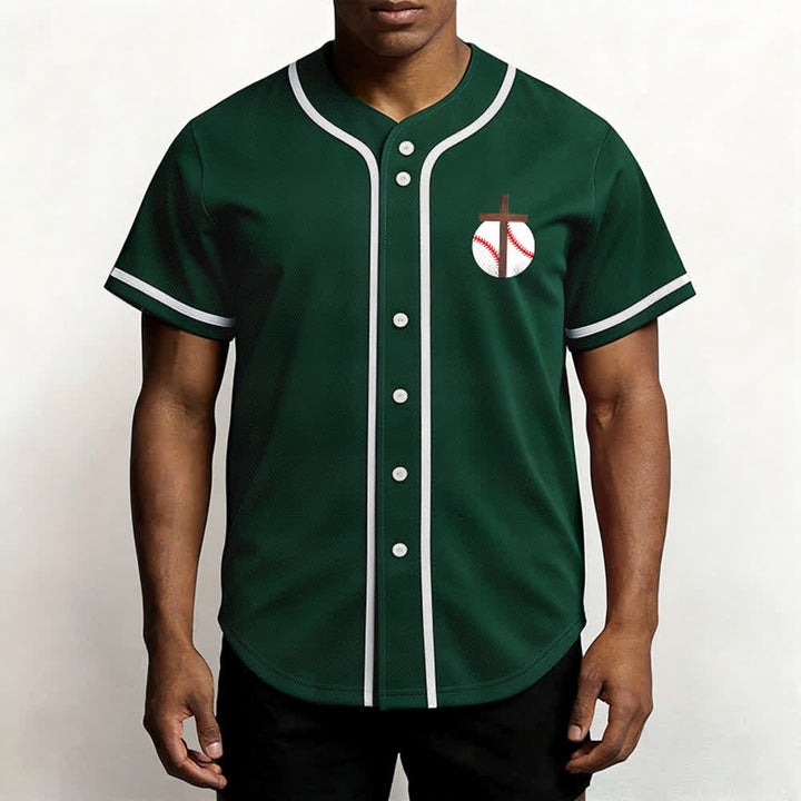 Christianartworkshop Philipper 4,13 Glaube Baseball-Trikot: Baseball-Kreuz-Motto Stärke Hingabe Sportshirt - image 55