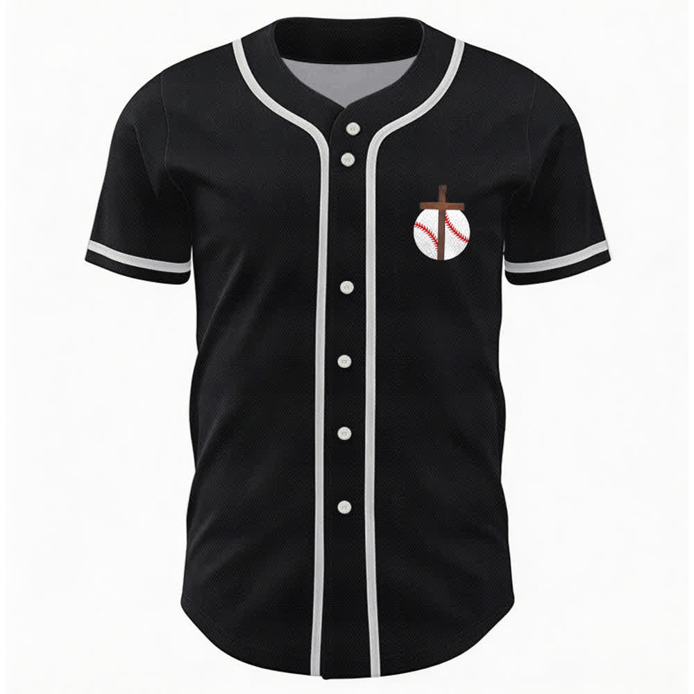 Christianartworkshop Philipper 4,13 Glaube Baseball-Trikot: Baseball-Kreuz-Motto Stärke Hingabe Sportshirt - image 23
