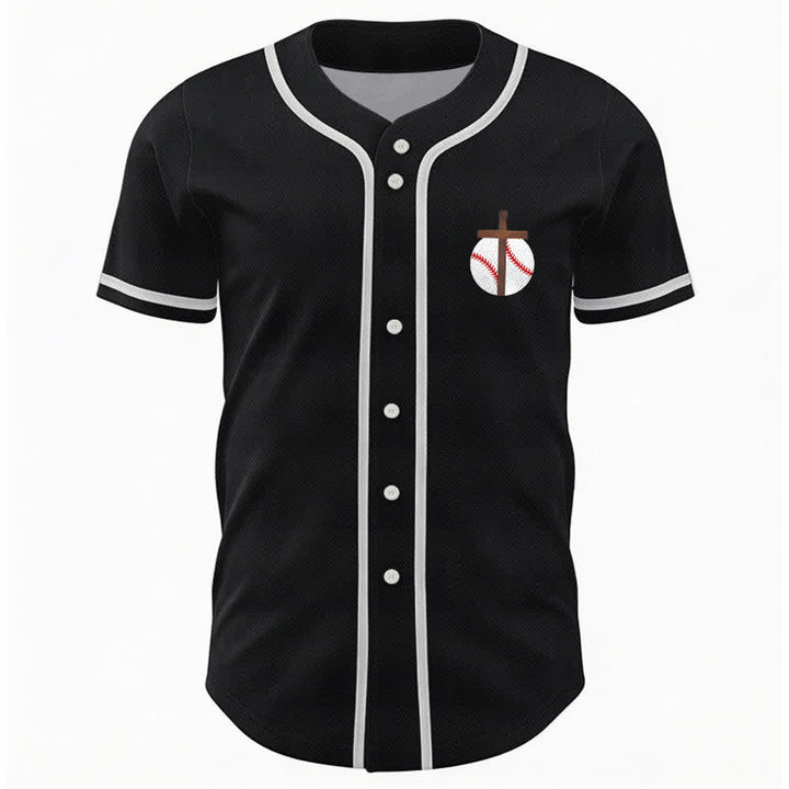 Christianartworkshop Philipper 4,13 Glaube Baseball-Trikot: Baseball-Kreuz-Motto Stärke Hingabe Sportshirt - image 23
