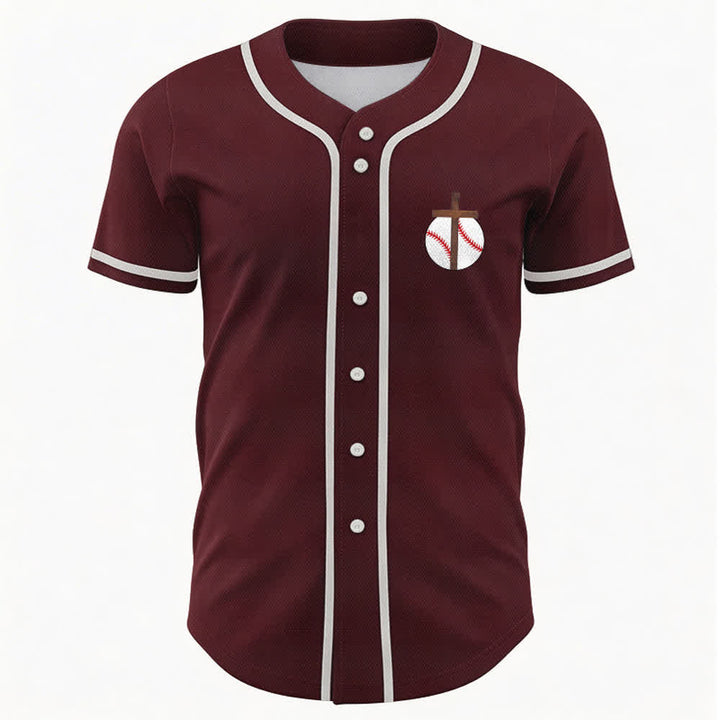 Christianartworkshop Philipper 4,13 Glaube Baseball-Trikot: Baseball-Kreuz-Motto Stärke Hingabe Sportshirt - image 37