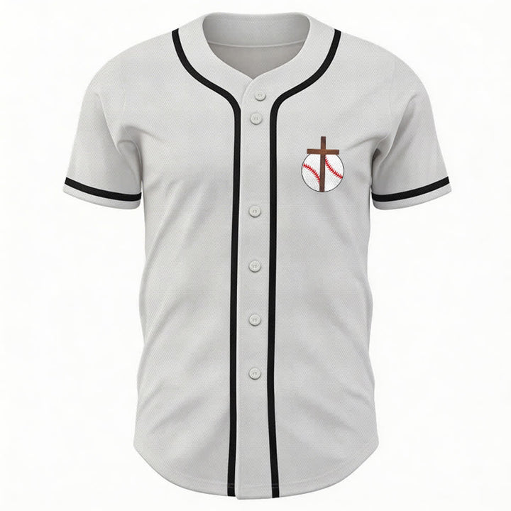 Christianartworkshop Philipper 4,13 Glaube Baseball-Trikot: Baseball-Kreuz-Motto Stärke Hingabe Sportshirt - image 16