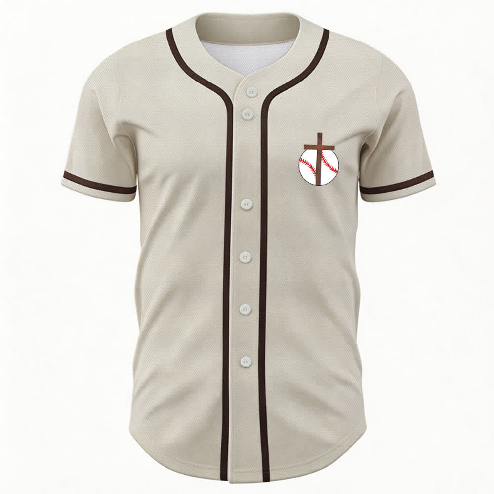 Christianartworkshop Philipper 4,13 Glaube Baseball-Trikot: Baseball-Kreuz-Motto Stärke Hingabe Sportshirt - image 9