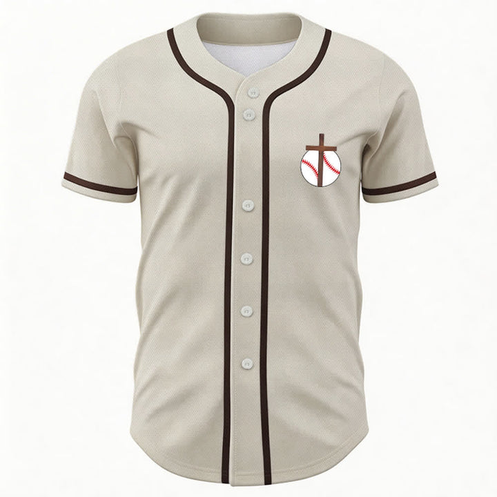 Christianartworkshop Philipper 4,13 Glaube Baseball-Trikot: Baseball-Kreuz-Motto Stärke Hingabe Sportshirt - image 9