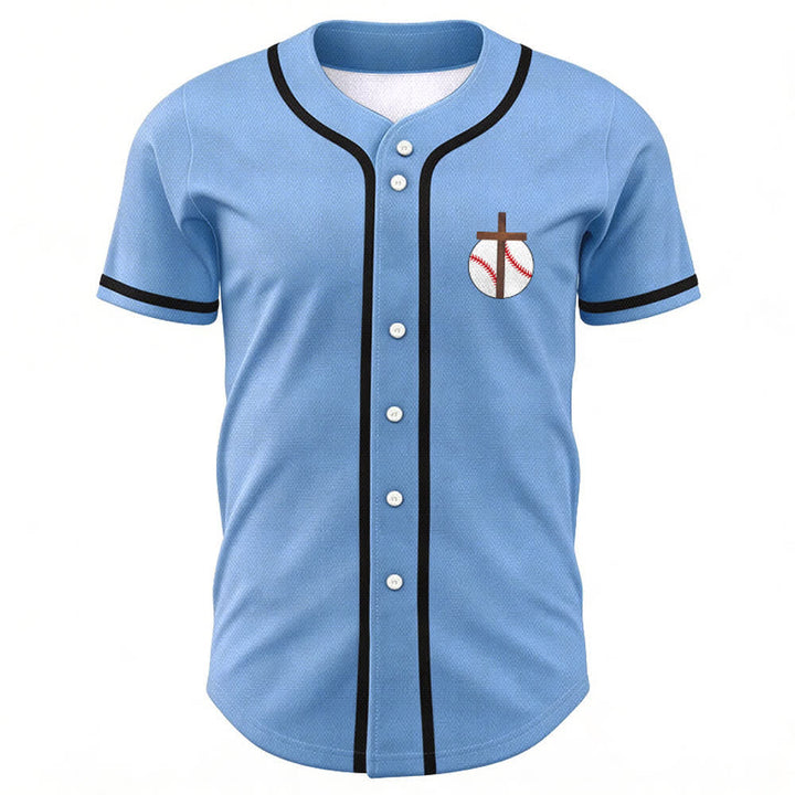 Christianartworkshop Philipper 4,13 Glaube Baseball-Trikot: Baseball-Kreuz-Motto Stärke Hingabe Sportshirt - image 44