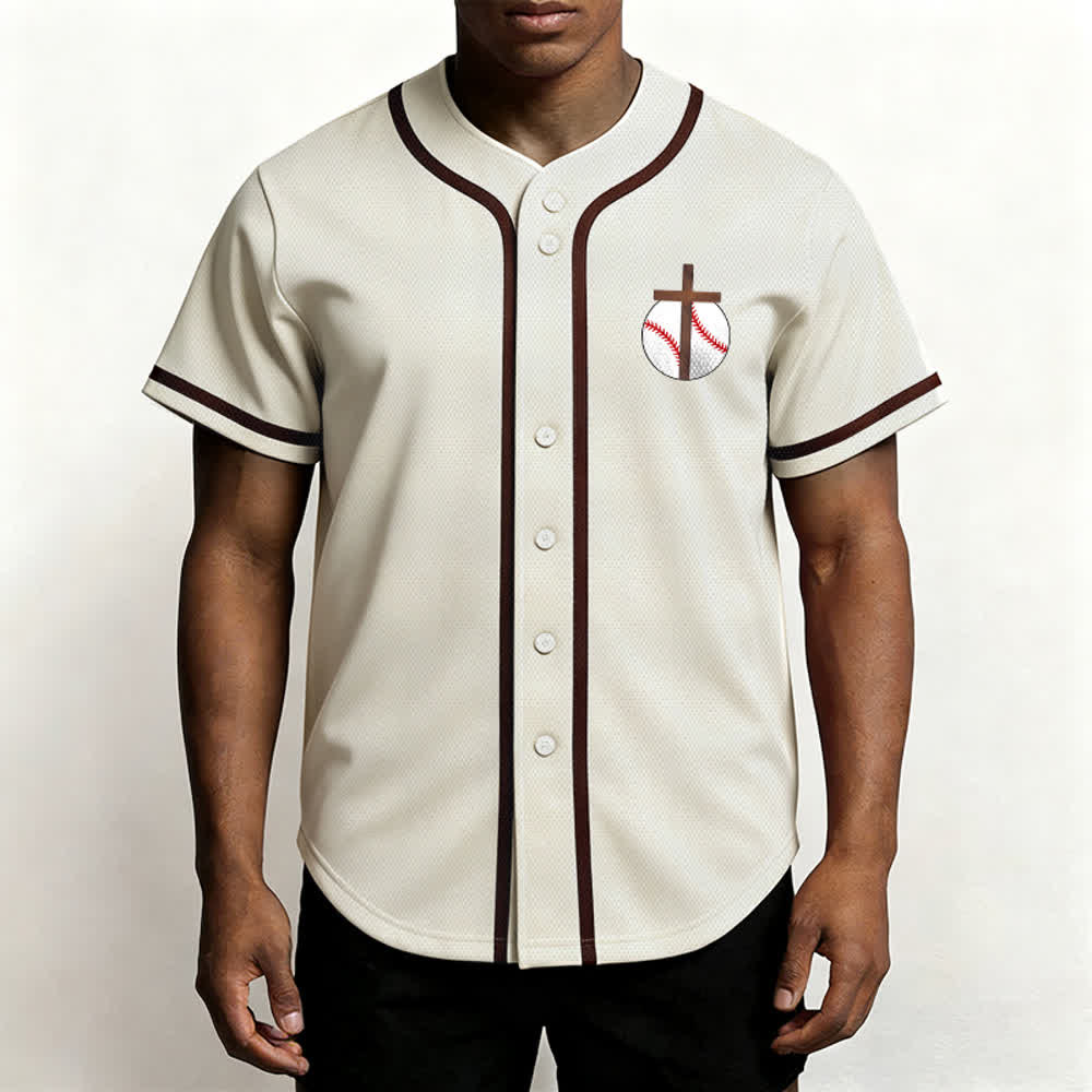 Christianartworkshop Philipper 4,13 Glaube Baseball-Trikot: Baseball-Kreuz-Motto Stärke Hingabe Sportshirt - image 11