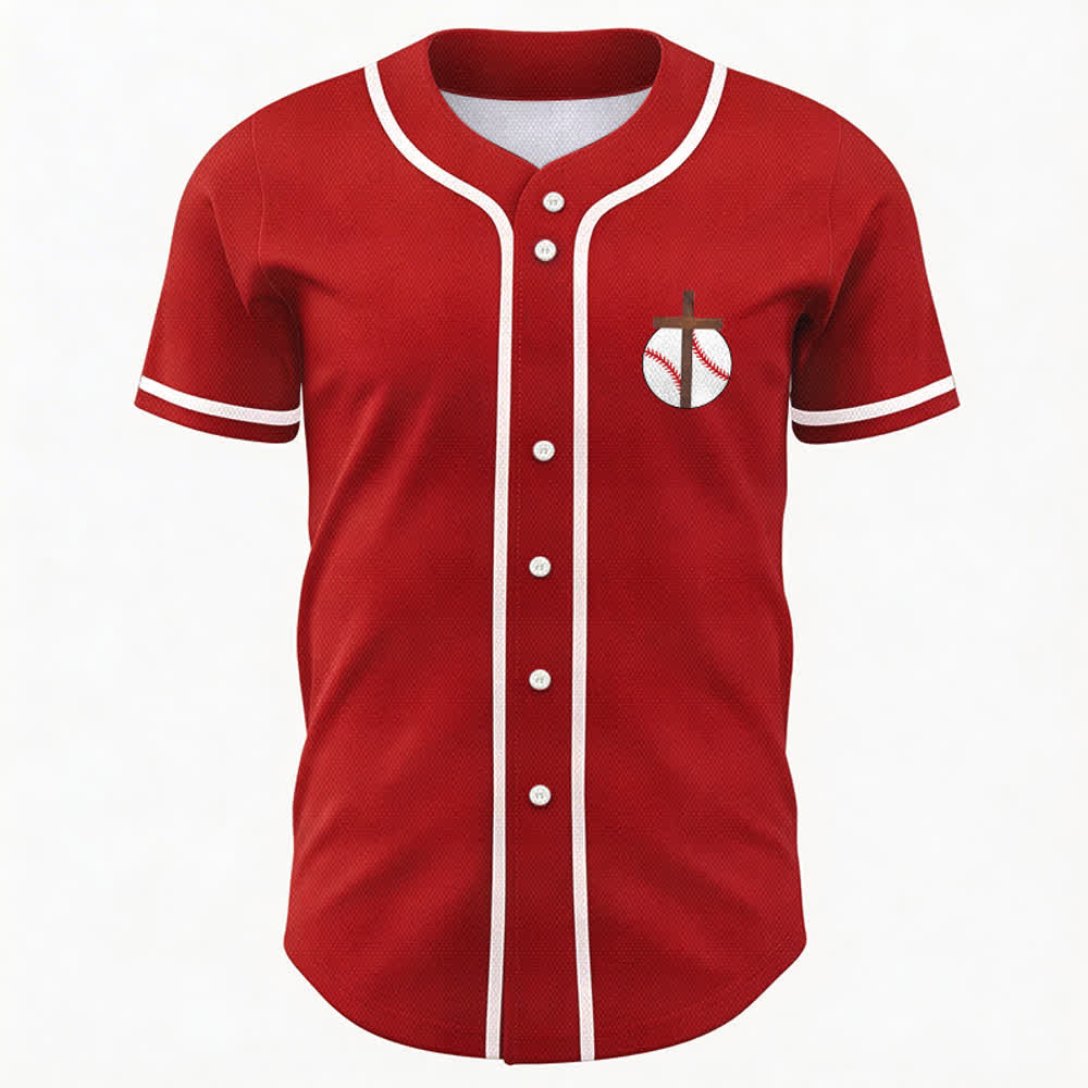 Christianartworkshop Philipper 4,13 Glaube Baseball-Trikot: Baseball-Kreuz-Motto Stärke Hingabe Sportshirt - image 30