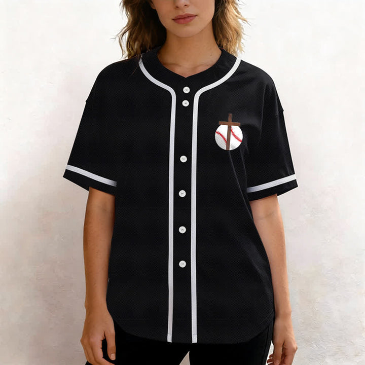 Christianartworkshop Philipper 4,13 Glaube Baseball-Trikot: Baseball-Kreuz-Motto Stärke Hingabe Sportshirt - image 27