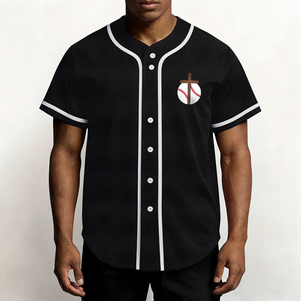 Christianartworkshop Philipper 4,13 Glaube Baseball-Trikot: Baseball-Kreuz-Motto Stärke Hingabe Sportshirt - image 25