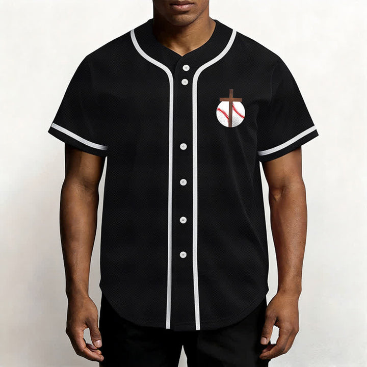 Christianartworkshop Philipper 4,13 Glaube Baseball-Trikot: Baseball-Kreuz-Motto Stärke Hingabe Sportshirt - image 25