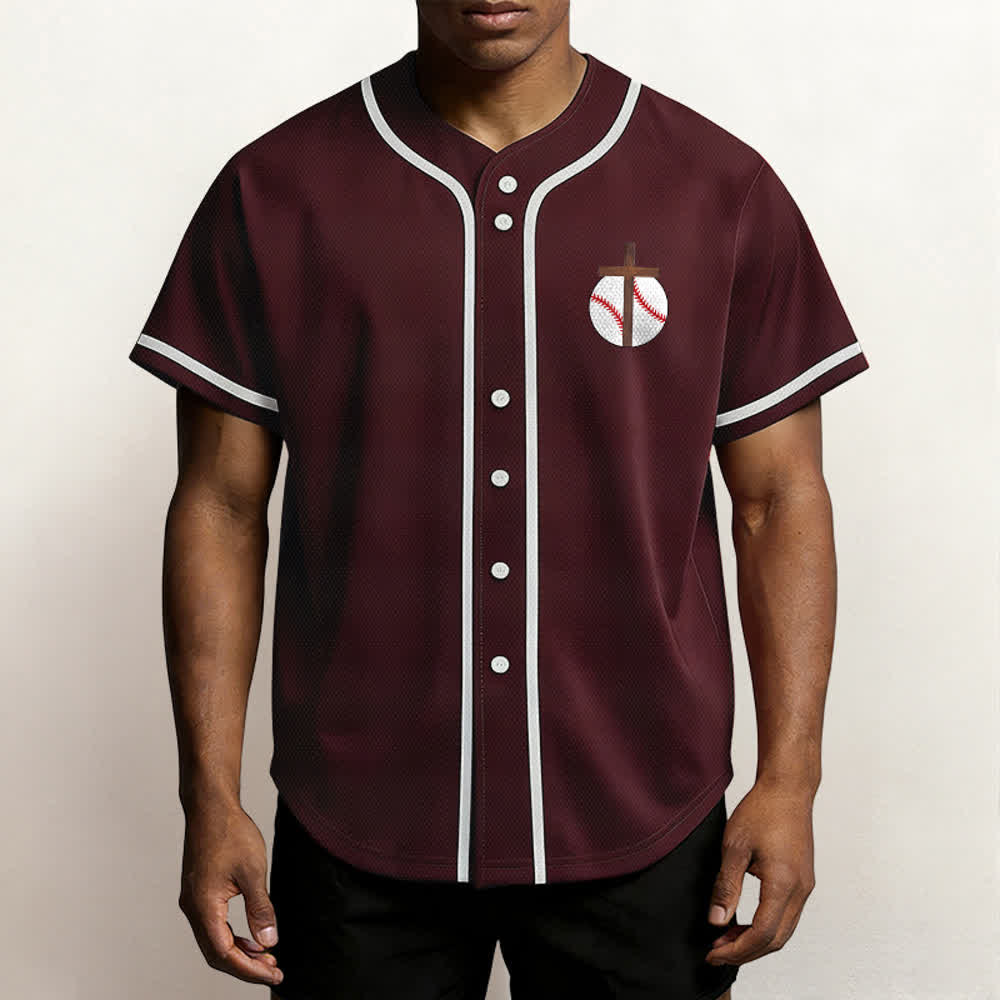 Christianartworkshop Philipper 4,13 Glaube Baseball-Trikot: Baseball-Kreuz-Motto Stärke Hingabe Sportshirt - image 39