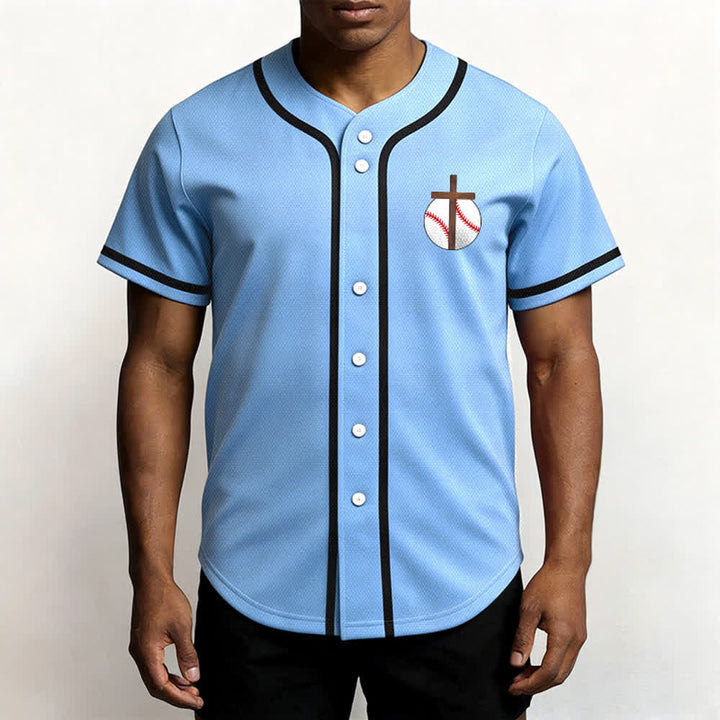 Christianartworkshop Philipper 4,13 Glaube Baseball-Trikot: Baseball-Kreuz-Motto Stärke Hingabe Sportshirt - image 47