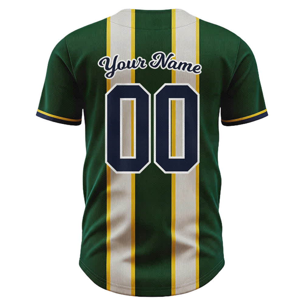 Christianartworkshop Individuell gestaltetes Baseballtrikot mit Streifen und Knöpfen, Team Jesus, mit Namen und Nummer, Team Jesus - image 2